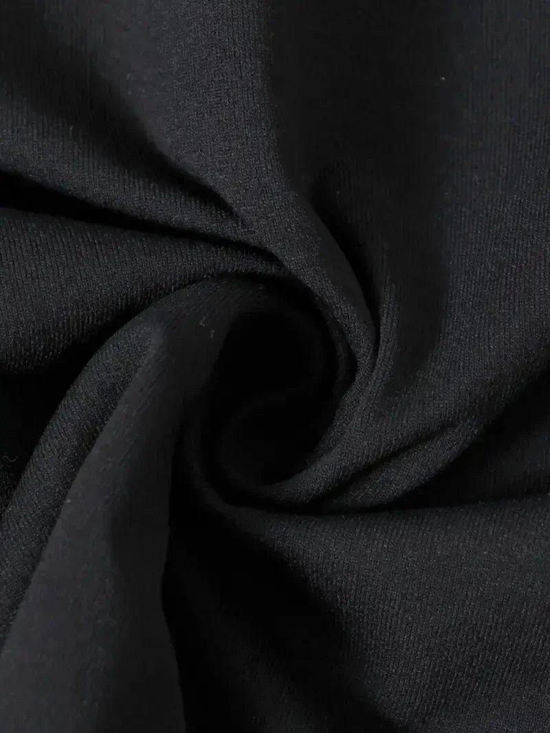 Kadın T-Shirt Ördek Baskılı Bisiklet Yakalı Kısa kol Tişört - Siyah